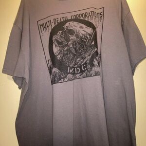 MDC “Multi‑Death Corporations” Punk Hardcore Band Tee Size 2XL Vintage Style